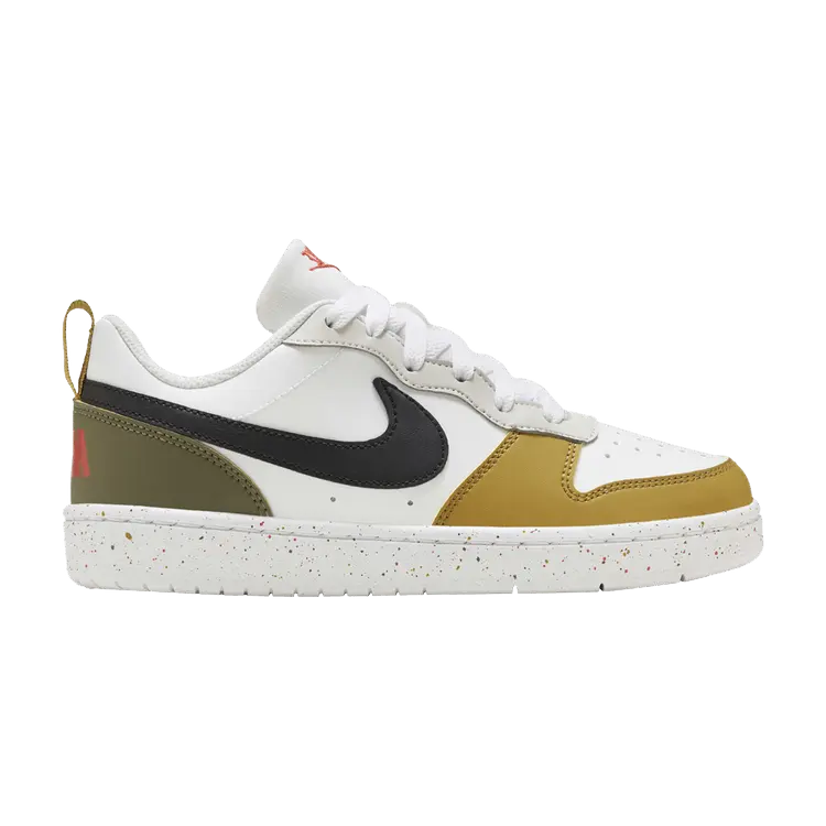 

Кроссовки Nike Court Borough Low Recraft GS 'White Olive Tan', белый