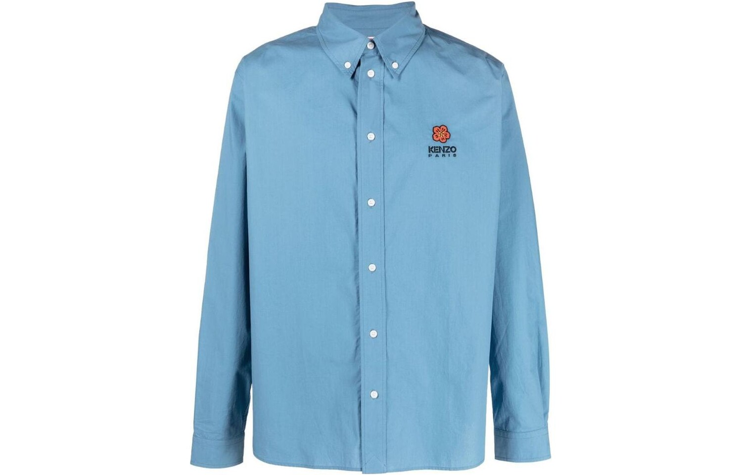 

Рубашка на пуговицах Kenzo x Nigo Boke с цветочной вышивкой, синий