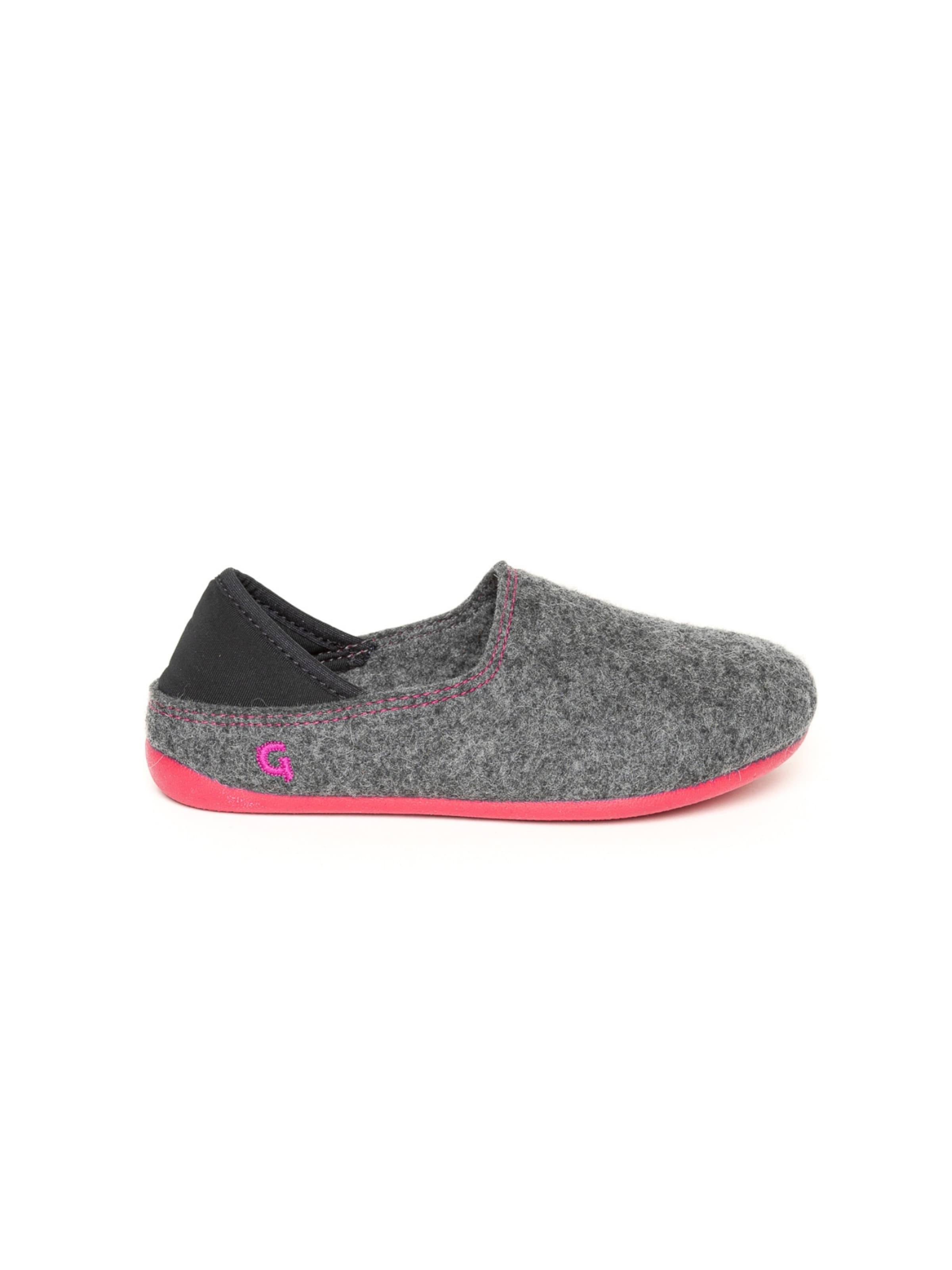 Gottstein Тапочки 'Filzpantoffel Wool Slip-On Kids' в цвете Anthracite — фото 2