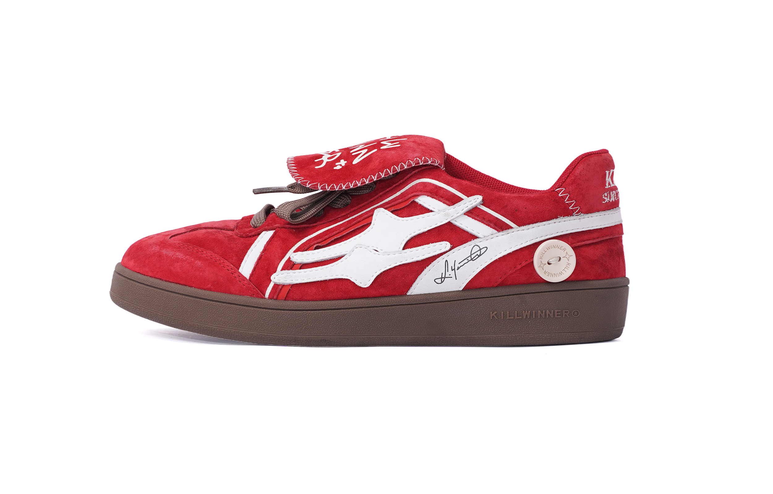 

Кроссовки KILLWINNER Skateboarding Shoes Unisex Low-top Red, красный