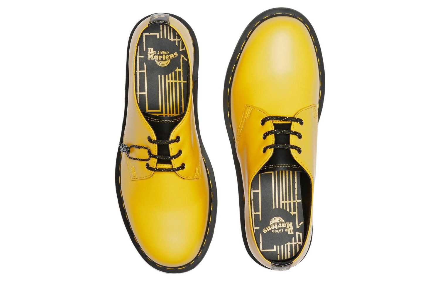 Полуботинки Dr.Martens 1461 New York City Smooth Leather Oxford 'Yellow' — фото 4