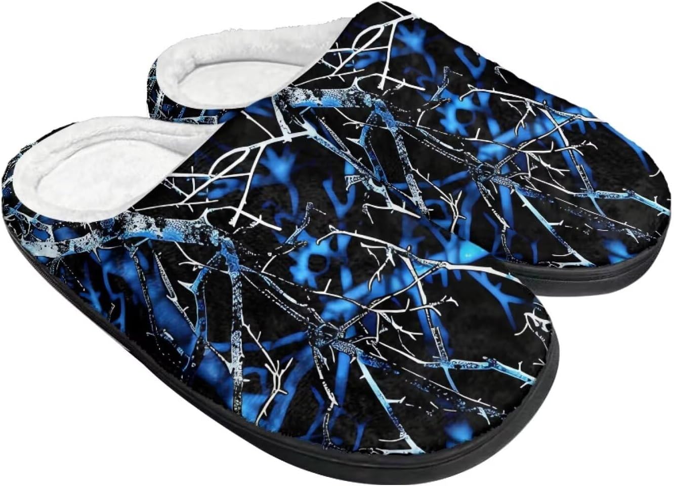 

Тапочки Tomeusey для женщин - домашние и хлопковые тапочки с противоскользящей подошвой, подарок для женщин и мужчин, синий