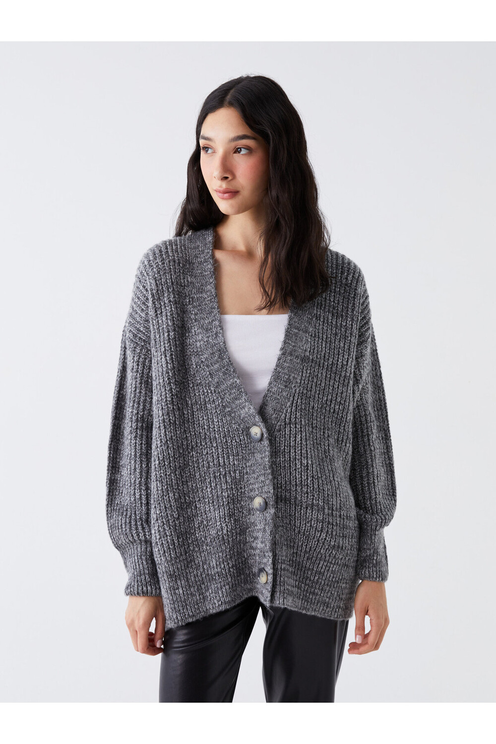 

Кардиган - Серый - Oversize LC Waikiki