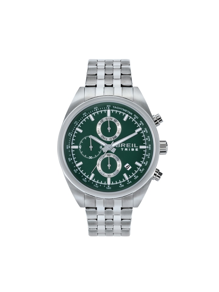 

Breil Часы-хронограф, цвет скай-вольт, зеленый