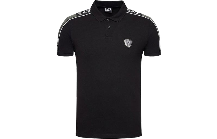 

Поло EA7 мужское черное EMPORIO ARMANI, черный