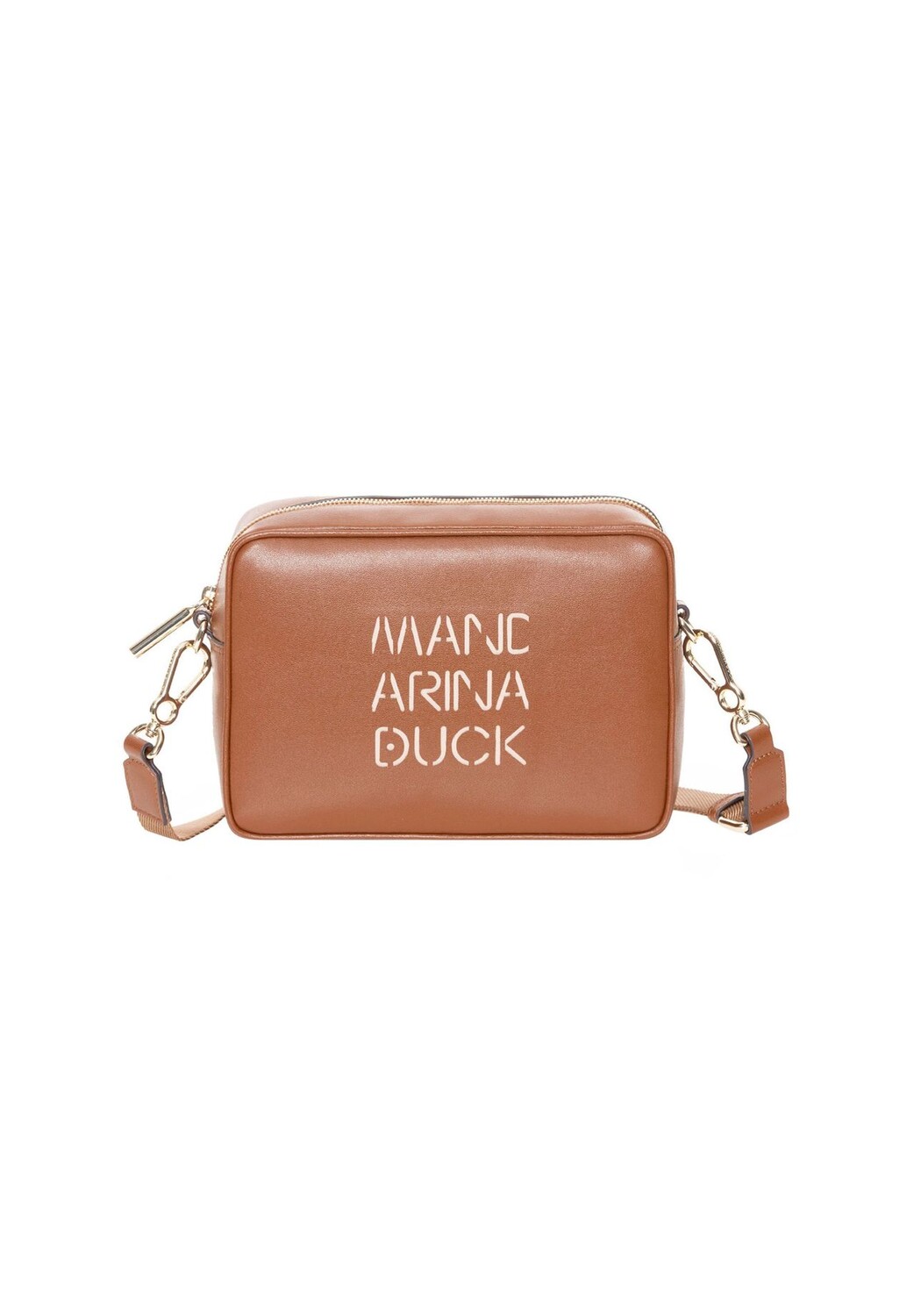 

Кожаная сумка через плечо Lady Duck 22 см MANDARINA DUCK, цвет Caramel Cafe