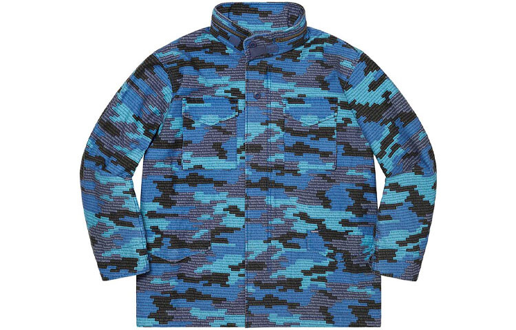 

Куртка Supreme Logo Camo, синий