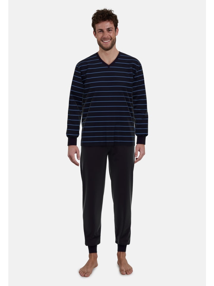 

CECEBA Пижама Zwolle в черно-темную полоску