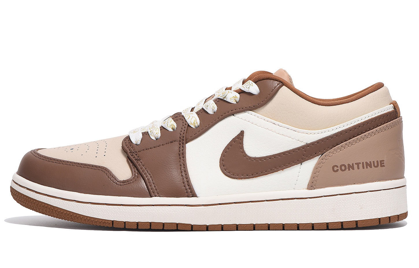 

Jordan Баскетбольные кроссовки Air 1 с антискользящим и износостойким покрытием, низкие, винтажные, мужские, темно-коричневые