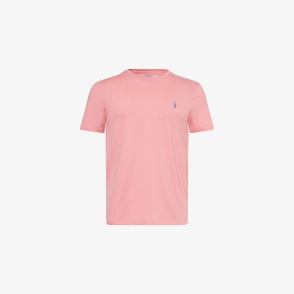 

Футболка из хлопкового джерси приталенного кроя с вышитым логотипом Polo Ralph Lauren, мультиколор