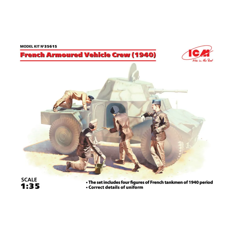 

Экипаж французской бронетехники (1940 г.), Military Models 1/35 Scale (ICM)