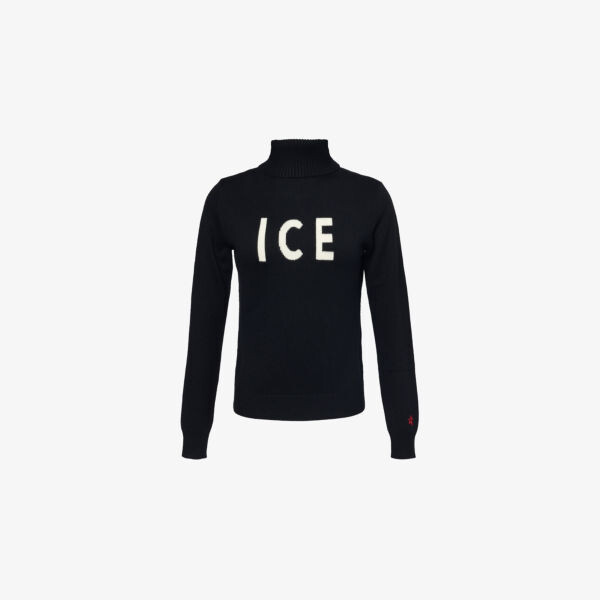

Джемпер Ice с высоким воротом из мериносовой шерсти Perfect Moment, черный