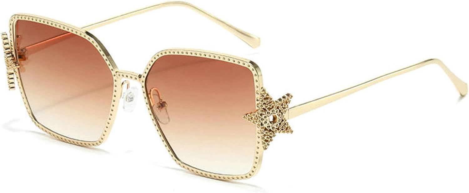 

Солнцезащитные очки Helena увеличенного размера, квадратные, для женщин, роскошные, винтажные, классические, металлические, многоугольные, солнцезащитные очки для женщин, защита от УФ-излучения UV400, C4