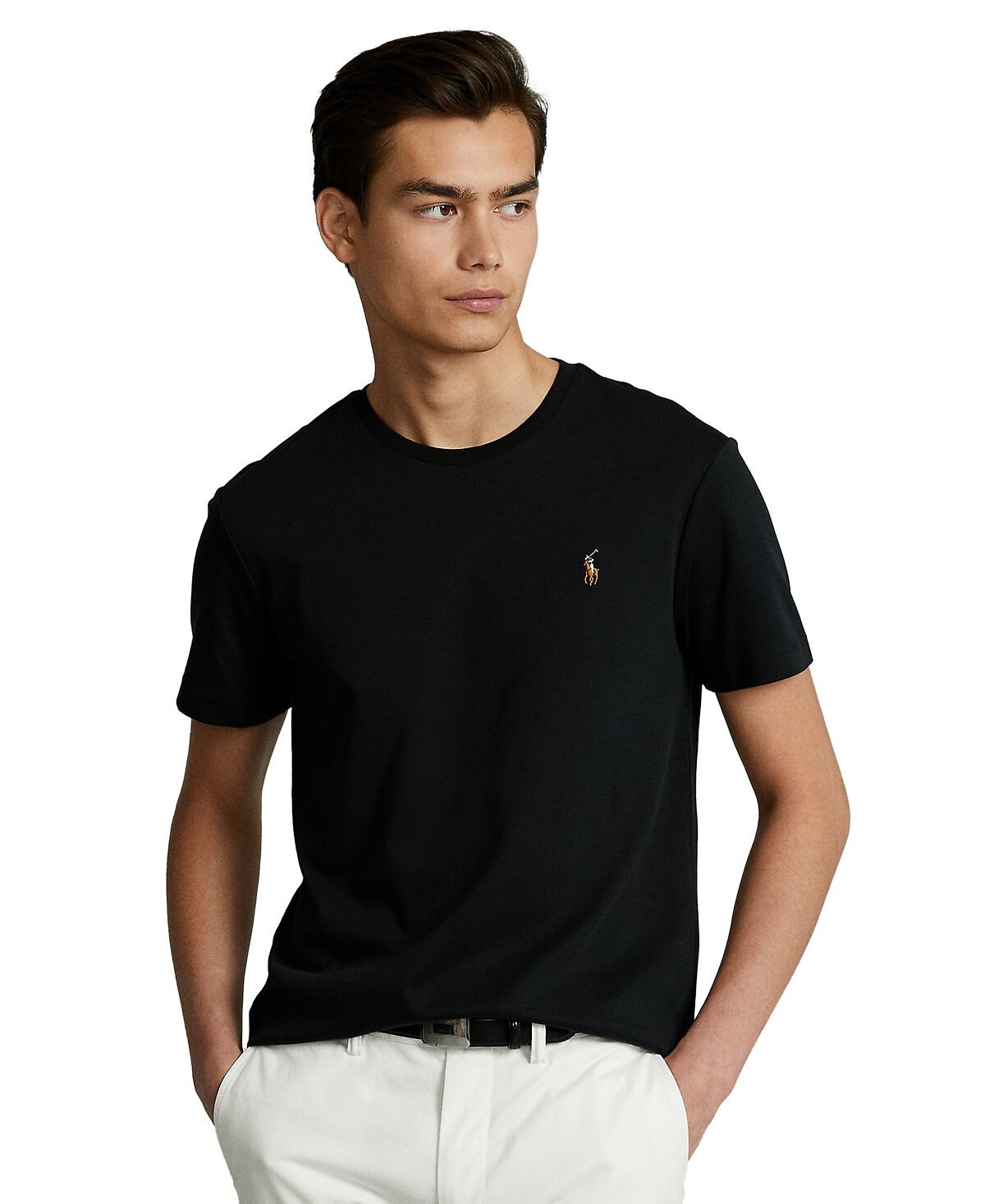 

Мужская приталенная футболка из мягкого хлопка на заказ Polo Ralph Lauren