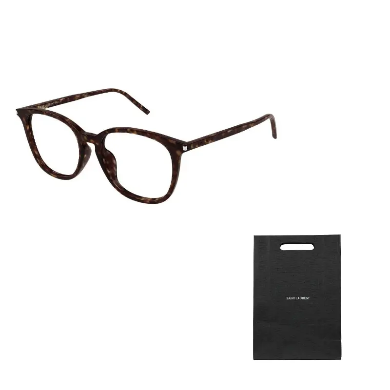 

SAINT LAURENT Очки с овальной оправой, Deep Havana