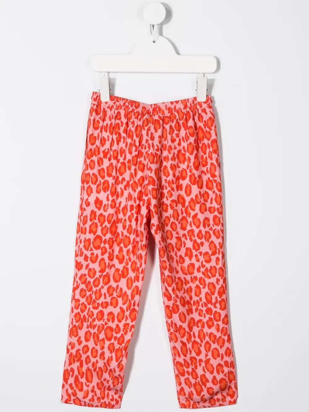Брюки с леопардовым принтом Kenzo Kids, розовый — фото 2