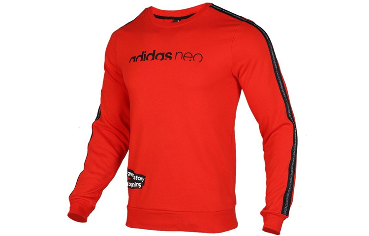 

Adidas Neo Мужская толстовка с круглым вырезом, красная, средней толщины, стандартного размера