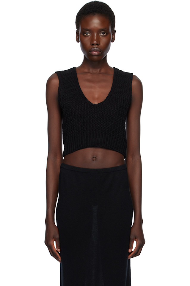 

Раковина стойки майка-борцовка Lauren Manoogian, черный