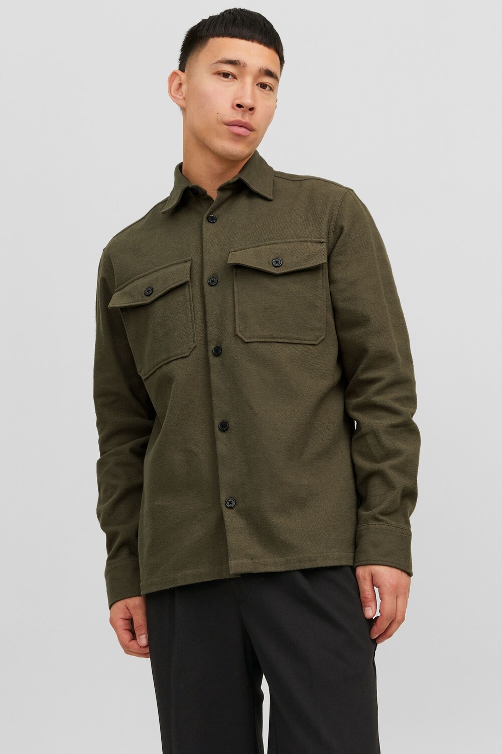 

Элегантная рубашка с карманами Jack & Jones, зеленый