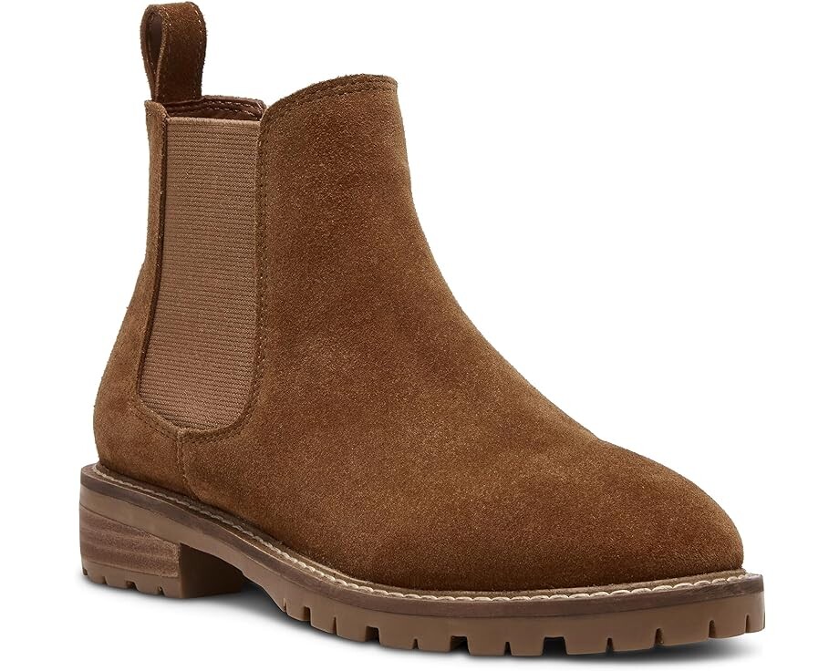 Ботинки женские Steve Madden Leopold Bootie кожаные с круглым носком, коричневый
