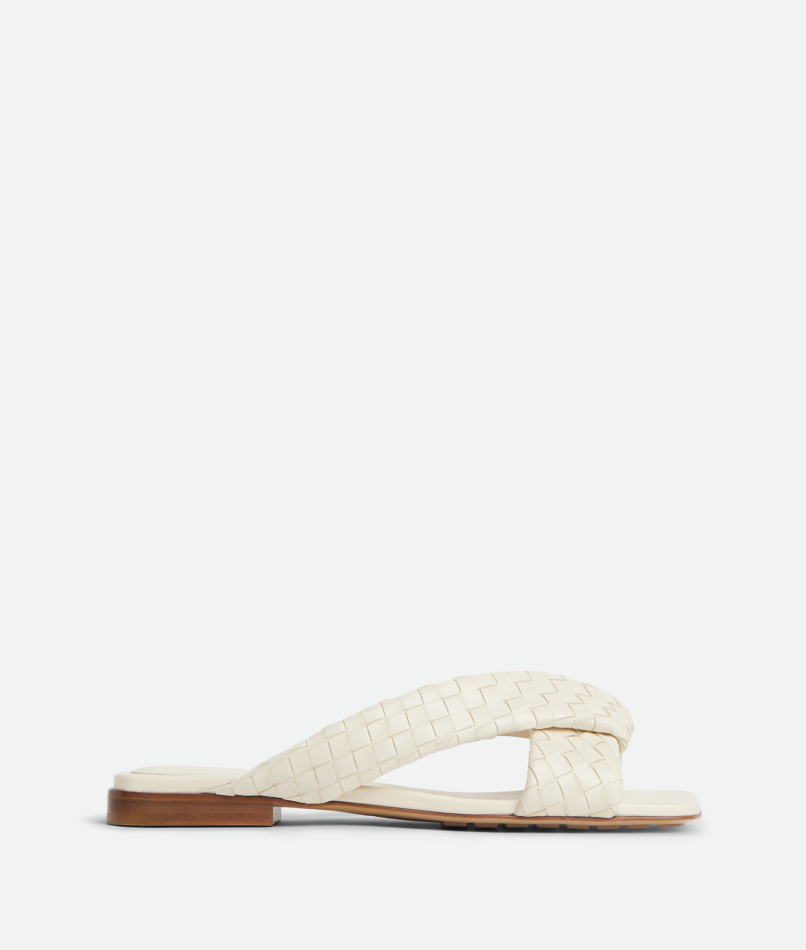 Riva flat mule BOTTEGA VENETA, морская соль