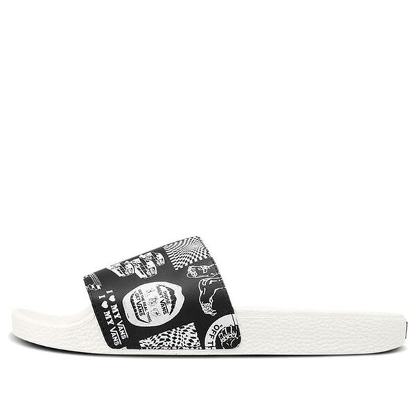 

Тапочки slide-on white slippers Vans, белый