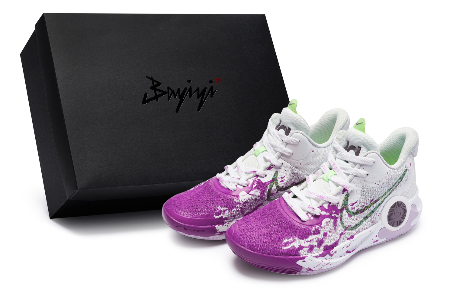 

Nike Кроссовки KD Trey 5 IX дышащие, влагоотводящие и водонепроницаемые мид-топ винтажные баскетбольные унисекс бело-фиолетовые, цвет White Purple