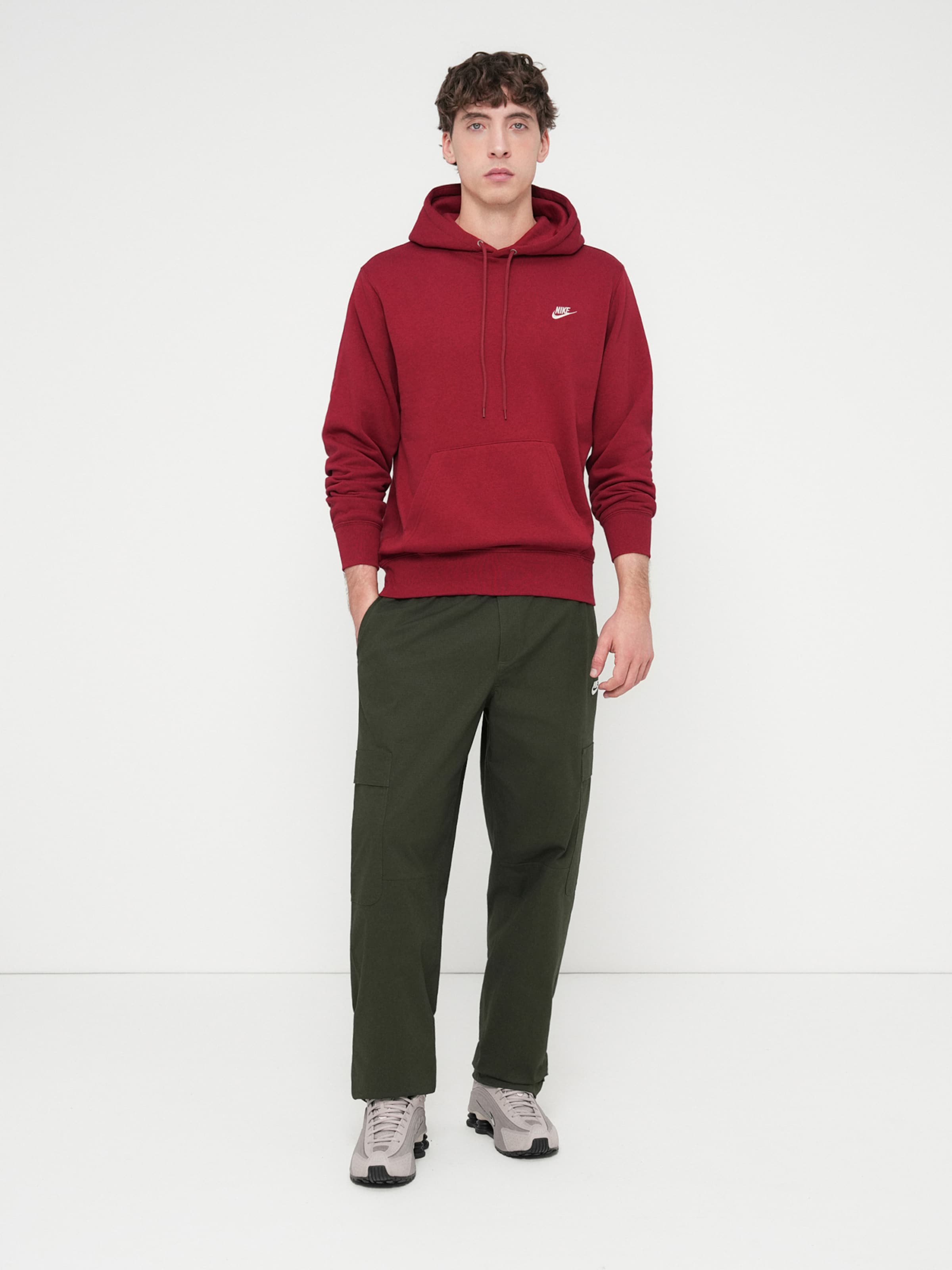 Nike Sportswear Толстовка 'CLUB' красный — фото 4