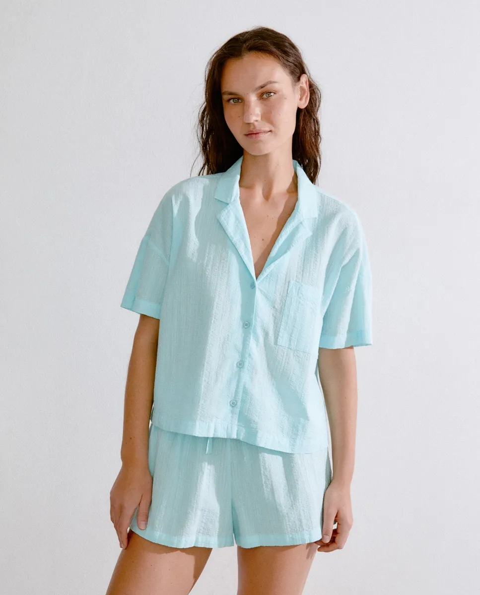 

Полная женская пижама Easy Wear, голубой