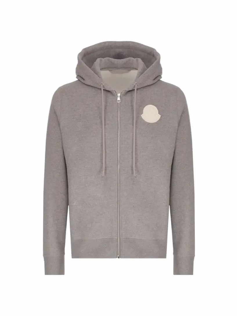 

Спортивная кофта с логотипом Moncler, серый