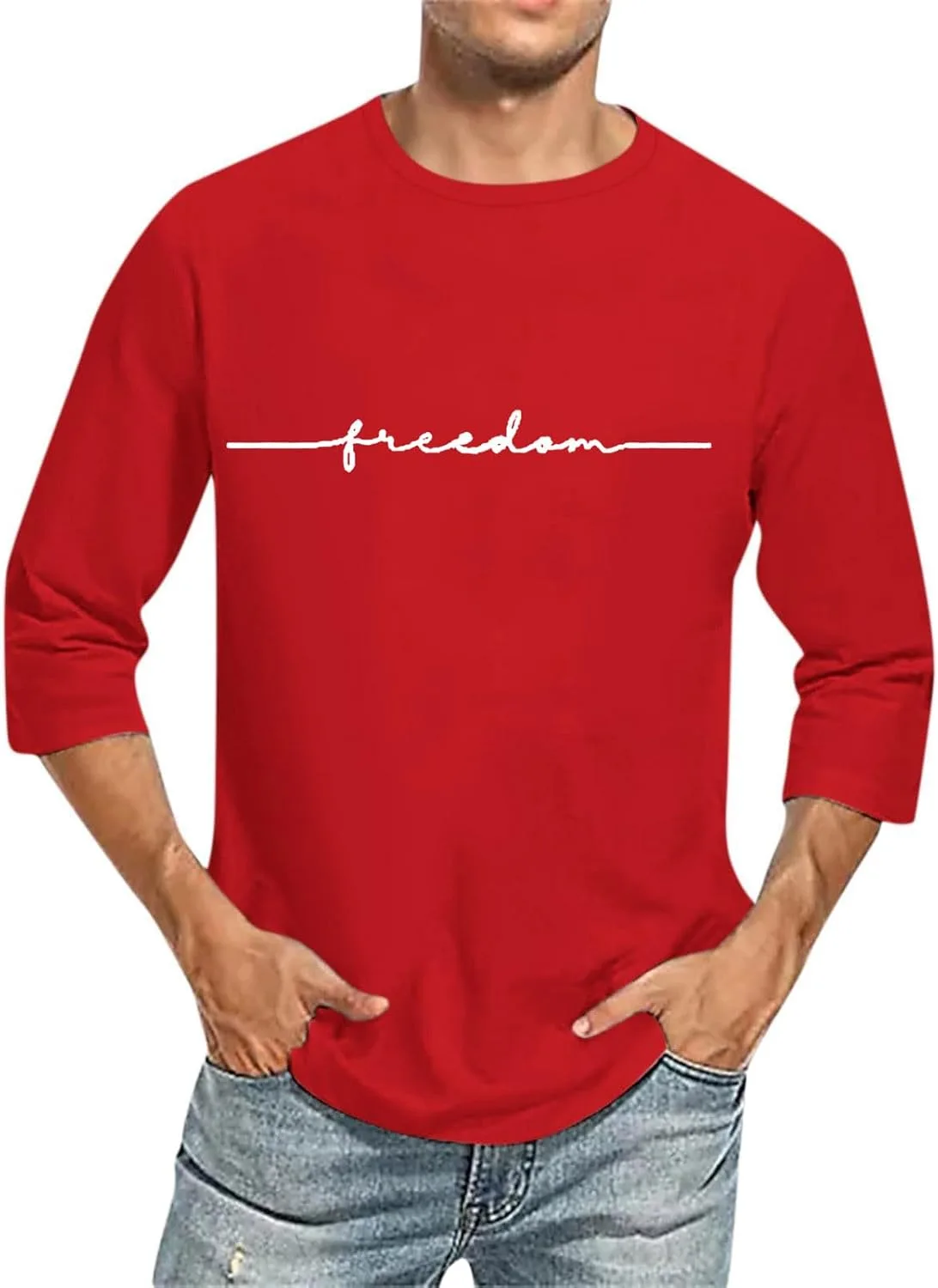 

Футболка мужская Regular-Fit с 3/4 рукавом Muscularfit