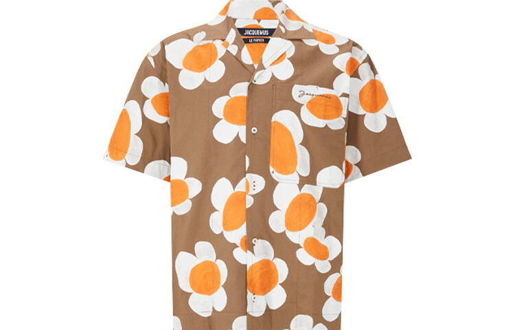 

Рубашка мужская коричневая Jacquemus, коричневый