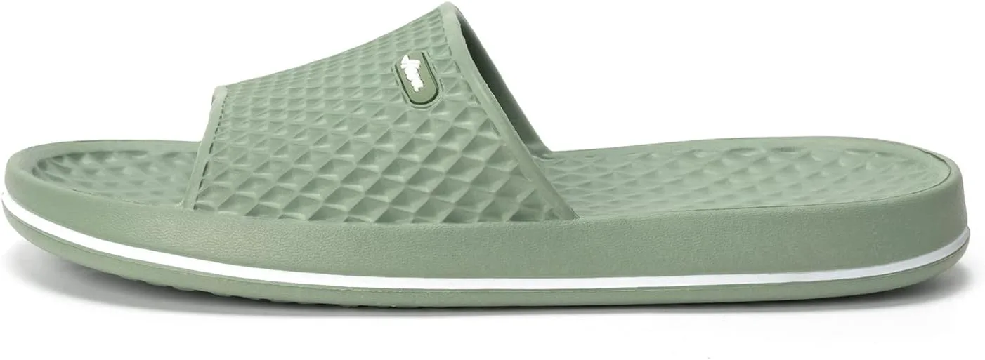 

Мужские шлепанцы FUNKYMONKEY для душа - нескользящие, быстро сохнущие сандалии для мужчин - легкие шлепанцы для бассейна, пляжа и ванной, для дома и улицы, зеленый