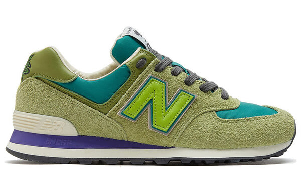Кроссовки x бродячие крысы 574 New Balance, зеленый — фото 2
