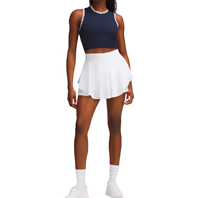 

SS24 Повседневная короткая юбка женская белая Lululemon, White/WHT