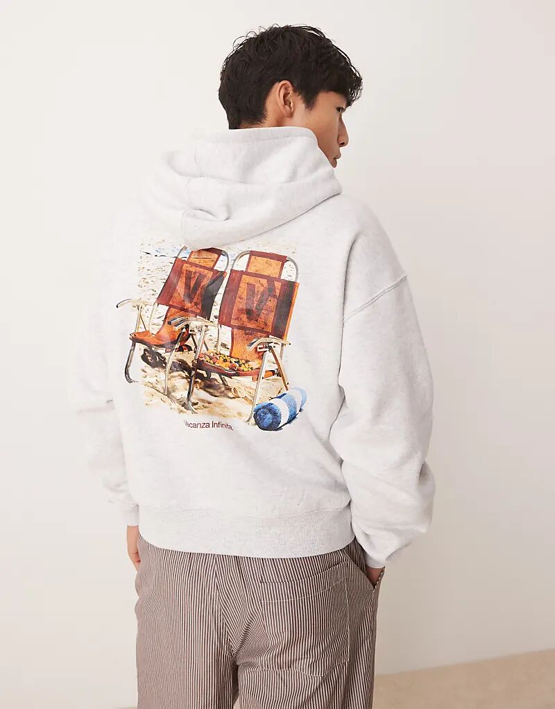 

Укороченная толстовка с капюшоном Cotton On на молнии серого цвета Cotton On