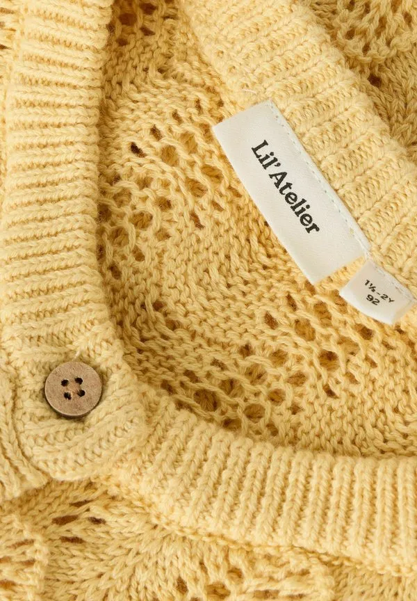 Кардиган стандартного кроя strickjacke Lil' Atelier, Sahara Sun — фото 3