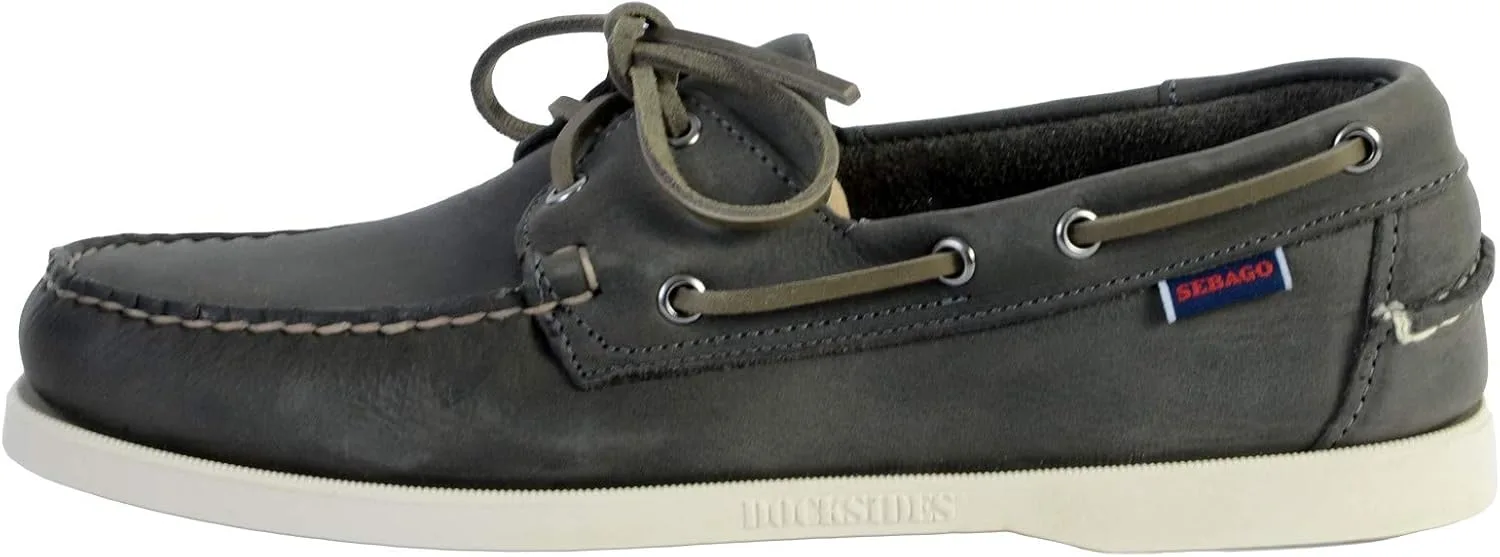 Мужские высокие сапоги Sebago Docksides Portland Crazy High Boot Shoes, темно-серый