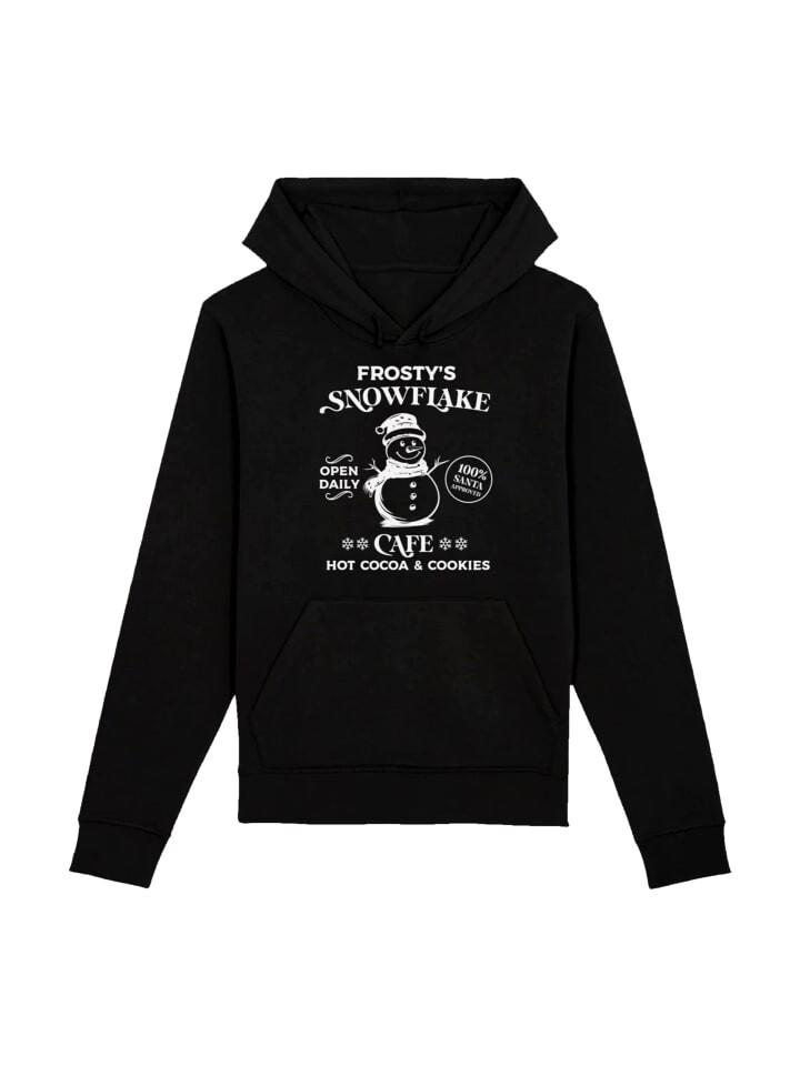 

Пуловер F4NT4STIC Hoodie Frostys Snowflake Cafe Retro Weihnachten, черный