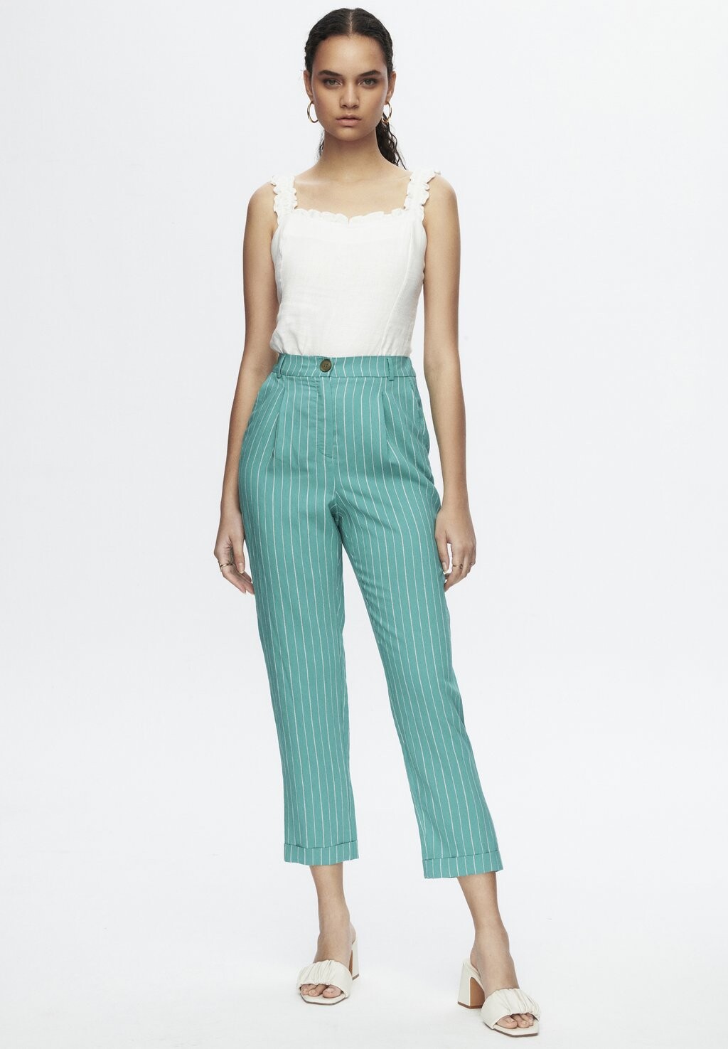 

Тканевые брюки PLEATED adL, зеленый