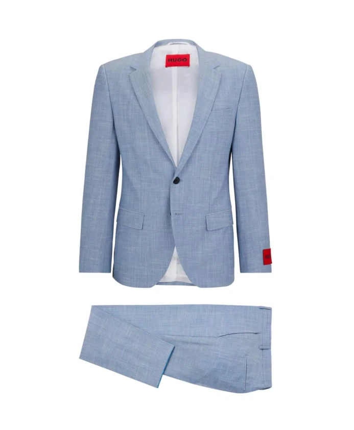 

Костюм приталенного кроя, средне-синий. Hugo, синий