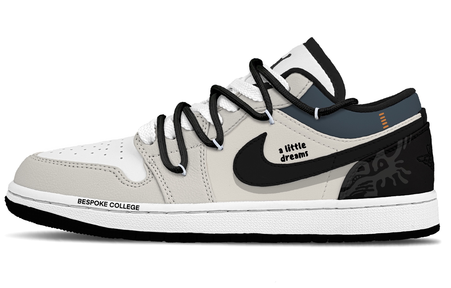 

Jordan Кроссовки Air 1 Subtle Texture Abrasion Resistant Low top Vintage Basketball Shoes Unisex Black Coffee