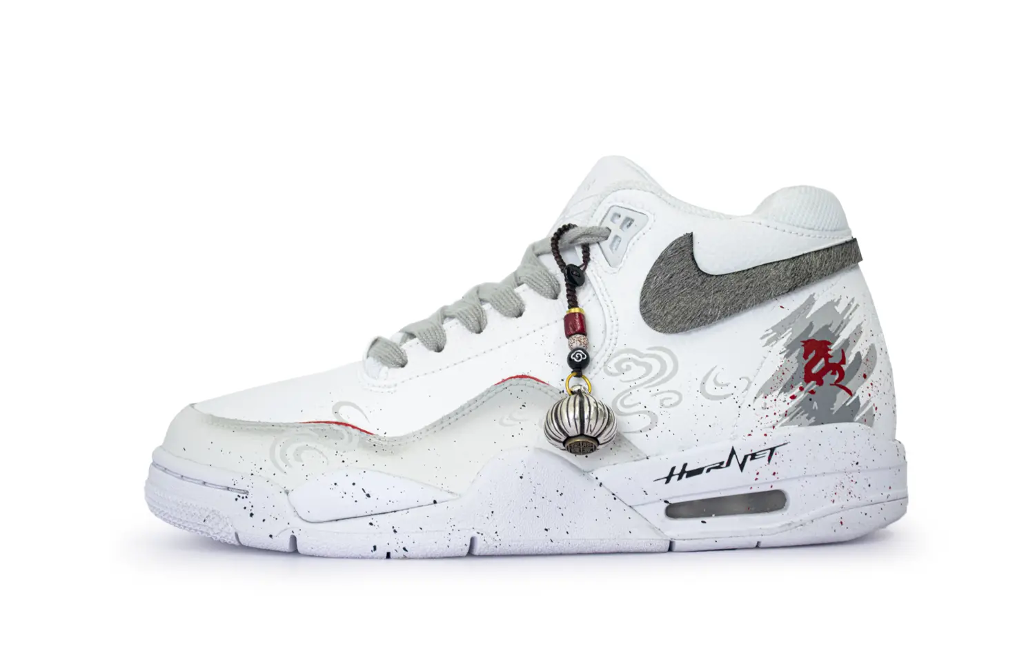 

Nike Кроссовки Flight Legacy Red And White Order, Immediate Success Mid top Vintage Basketball Shoes Unisex White Gray