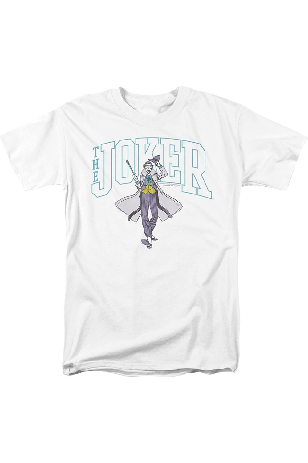 

Футболка Batman Joker Varsity On White с коротким рукавом для взрослых Gildan