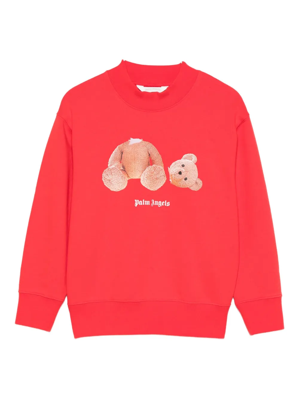 

Свитшот с графическим принтом Palm Angels Kids, красный