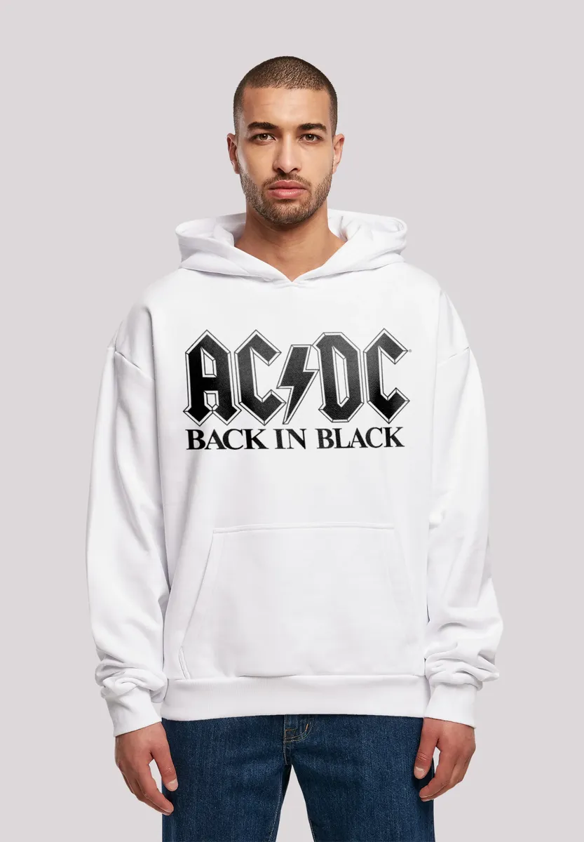

Толстовка F4NT4STIC "ACDC Back In Black Logo", принт, белый