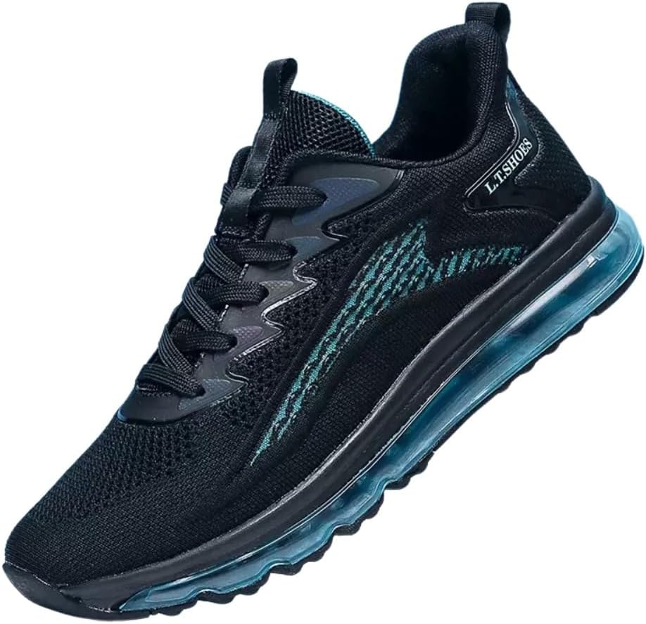 

Lexamen Mens Кроссовки с Блокировкой Цвета Легкие, Дышащие, Удобные Обувь с Воздушной Подушкой Для Ходьбы, Повседневные, Спортивные Кроссовки, зеленый