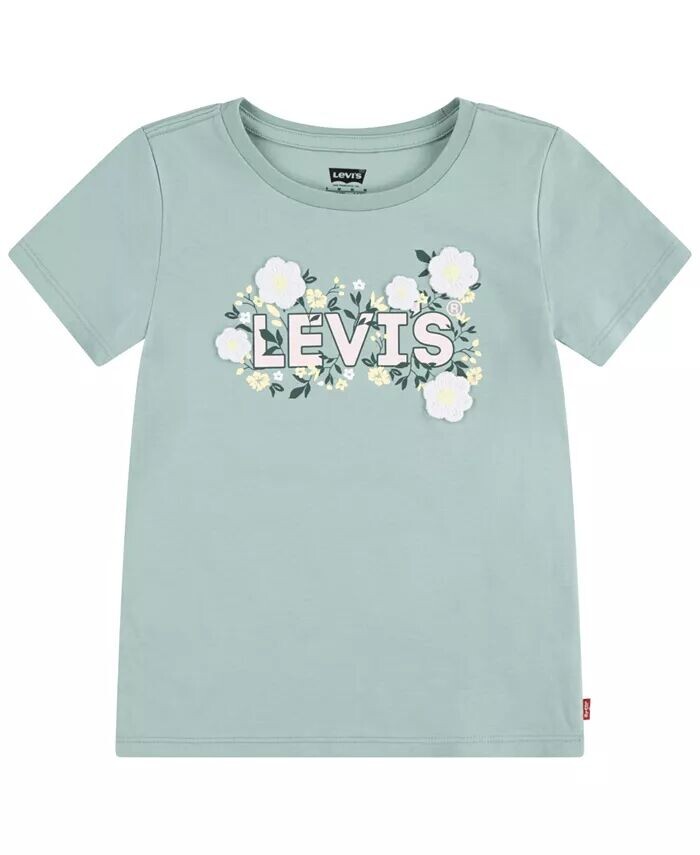 

Футболка с полевыми цветами для маленьких девочек Levi'S, синий