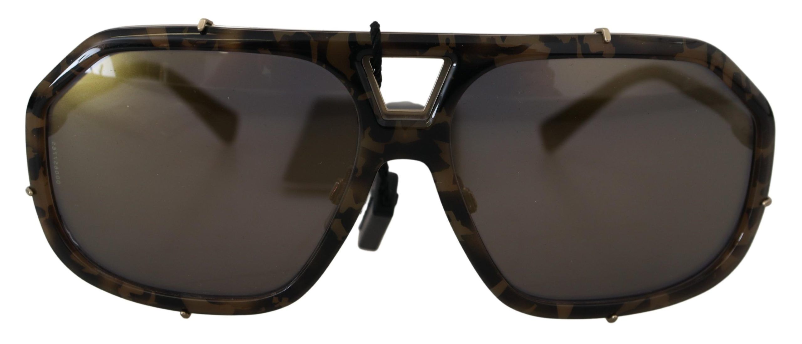 

Солнцезащитные очки Chic Aviator с зеркальной оправой коричневого цвета Dolce & Gabbana