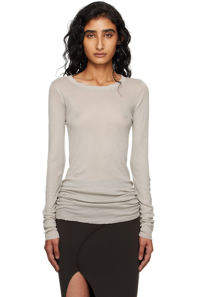 

Rick Owens Футболка Off-White Concordians мини-рубашка с длинными рукавами, Белый, Rick Owens Футболка Off-White Concordians мини-рубашка с длинными рукавами